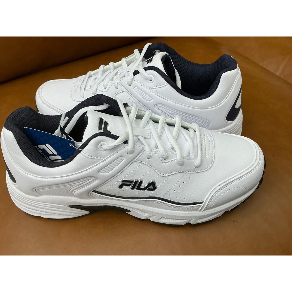 Fila Memory Sportland Sneakers Mens Size 9 White New Wide 4E Training Shoes - Picture 5 of 10